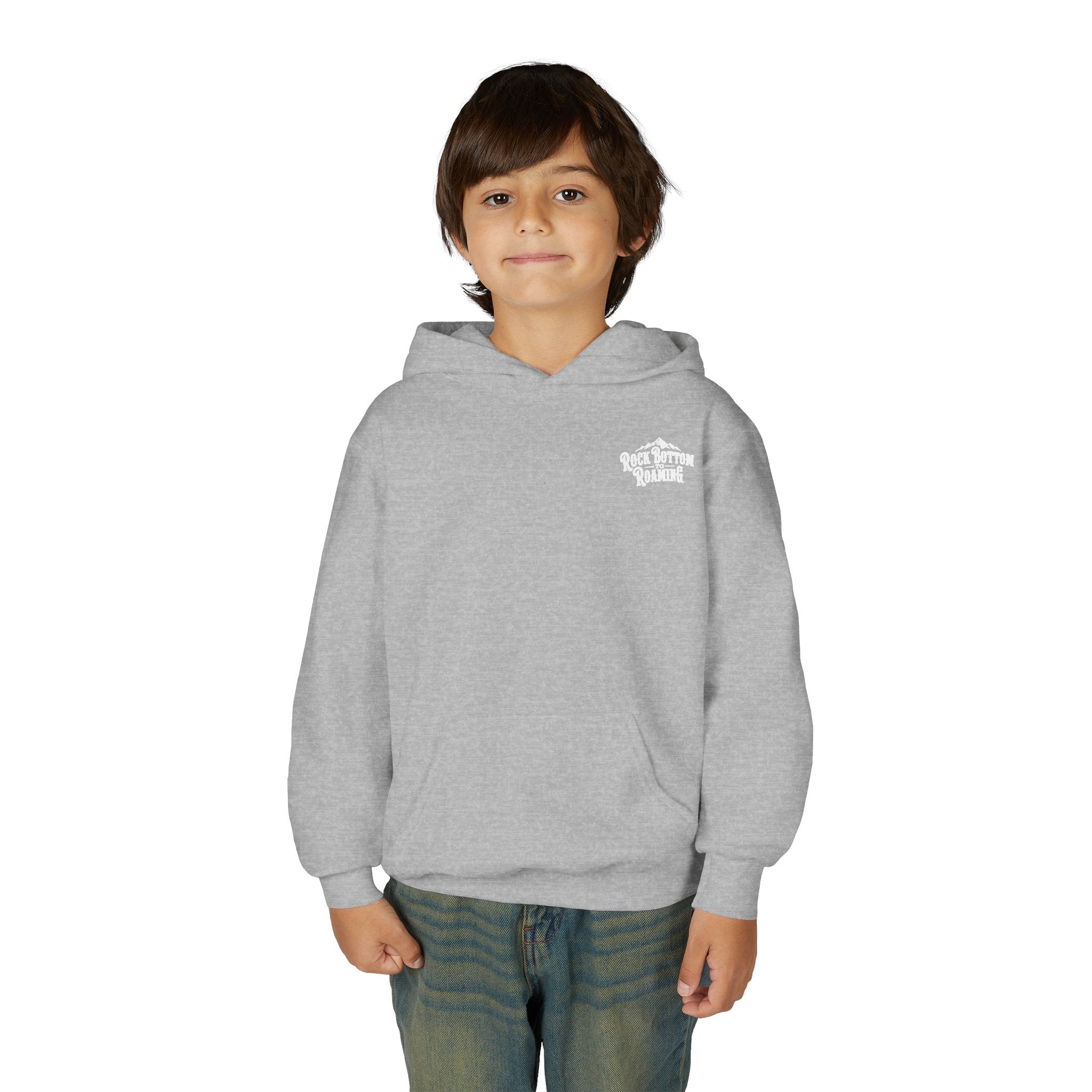 Rock Bottom to Roaming Hoodie | Youth Hooded Sweatshirt