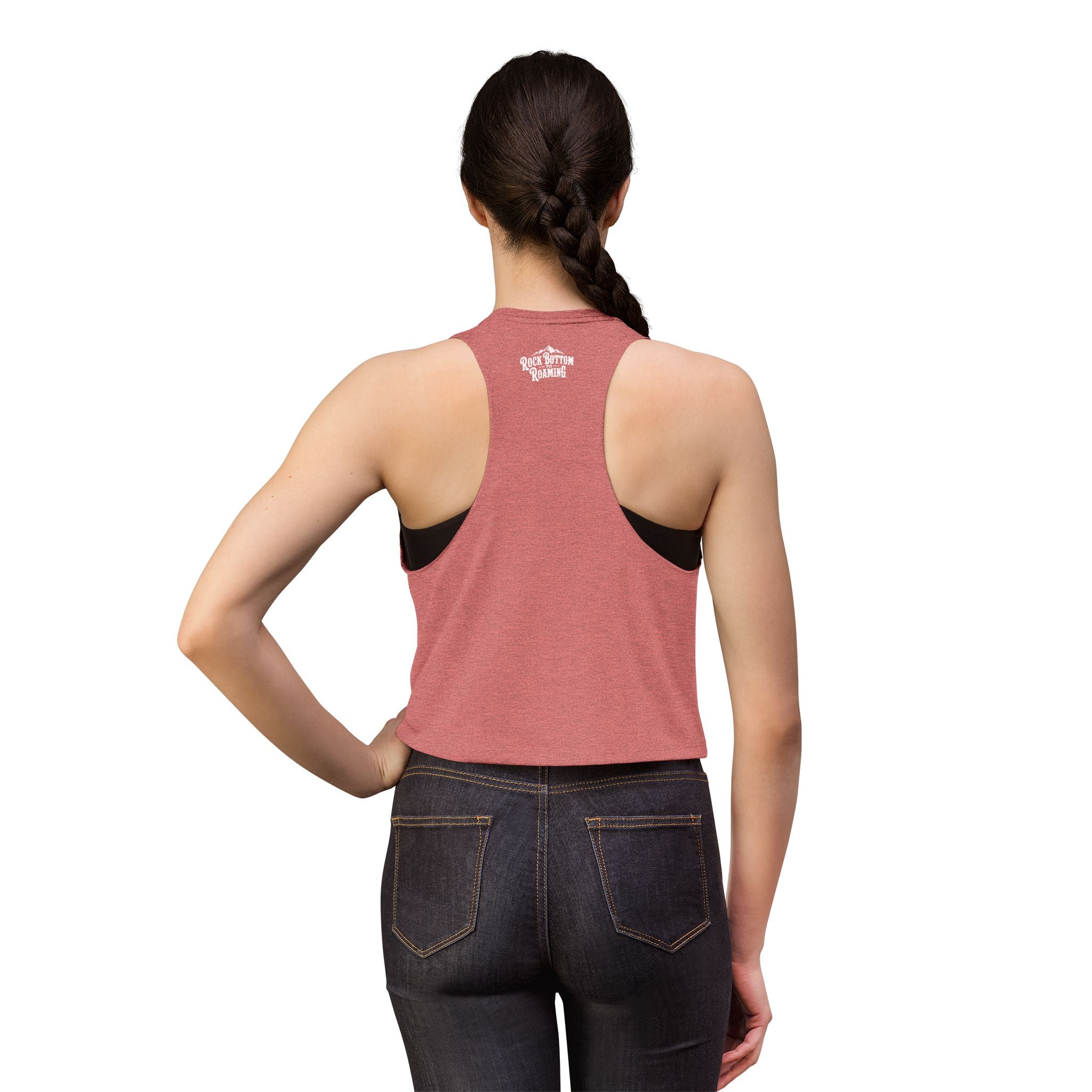 Rock Bottom Roadhouse Crop Top | Retro Bar Logo, Sleeveless Tank