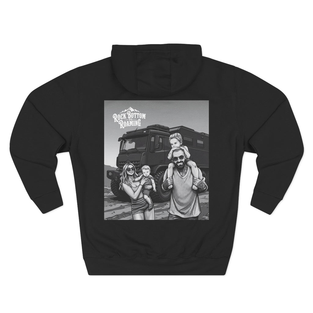 Three-Panel Fleece Hoodie