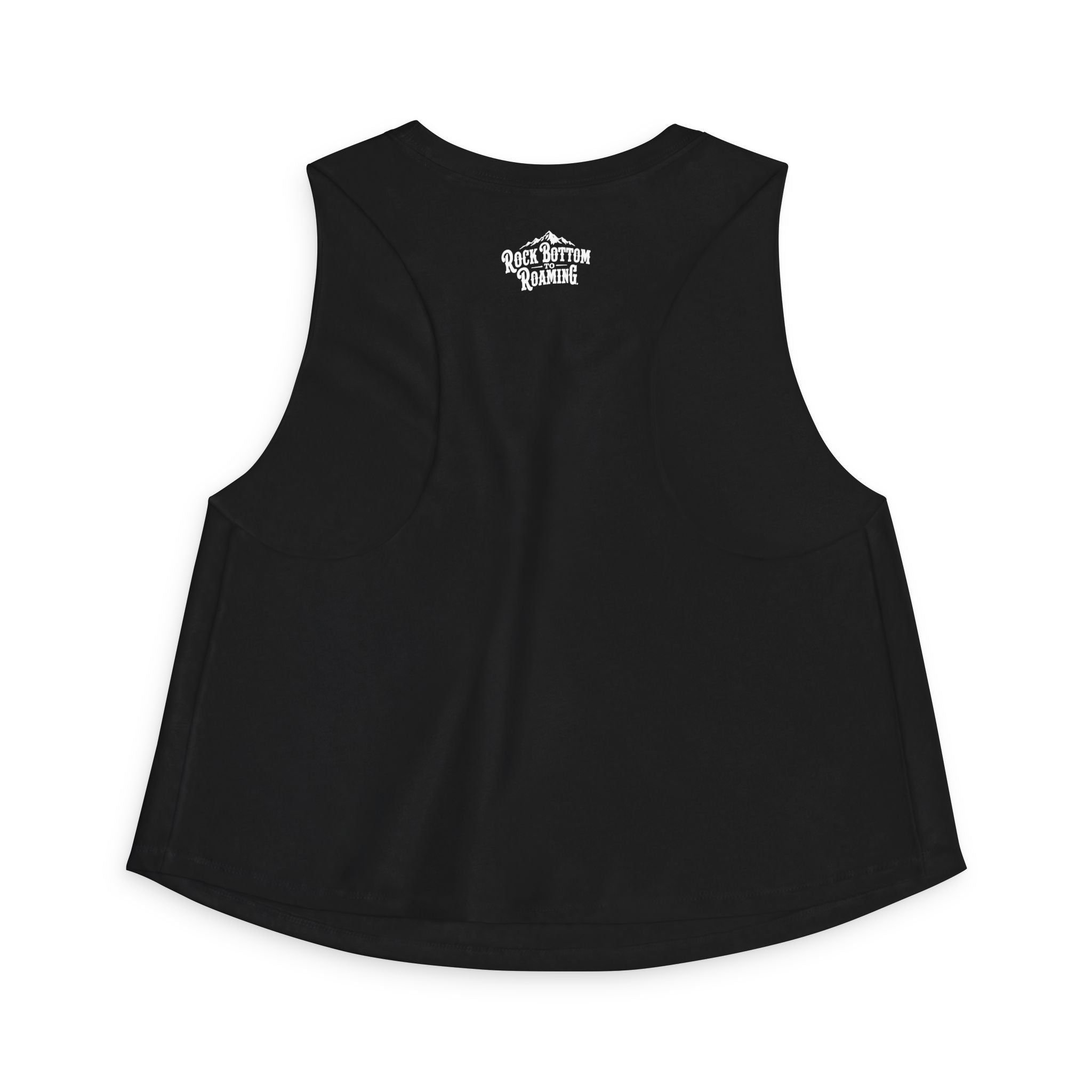 Rock Bottom Roadhouse Crop Top | Retro Bar Logo, Sleeveless Tank