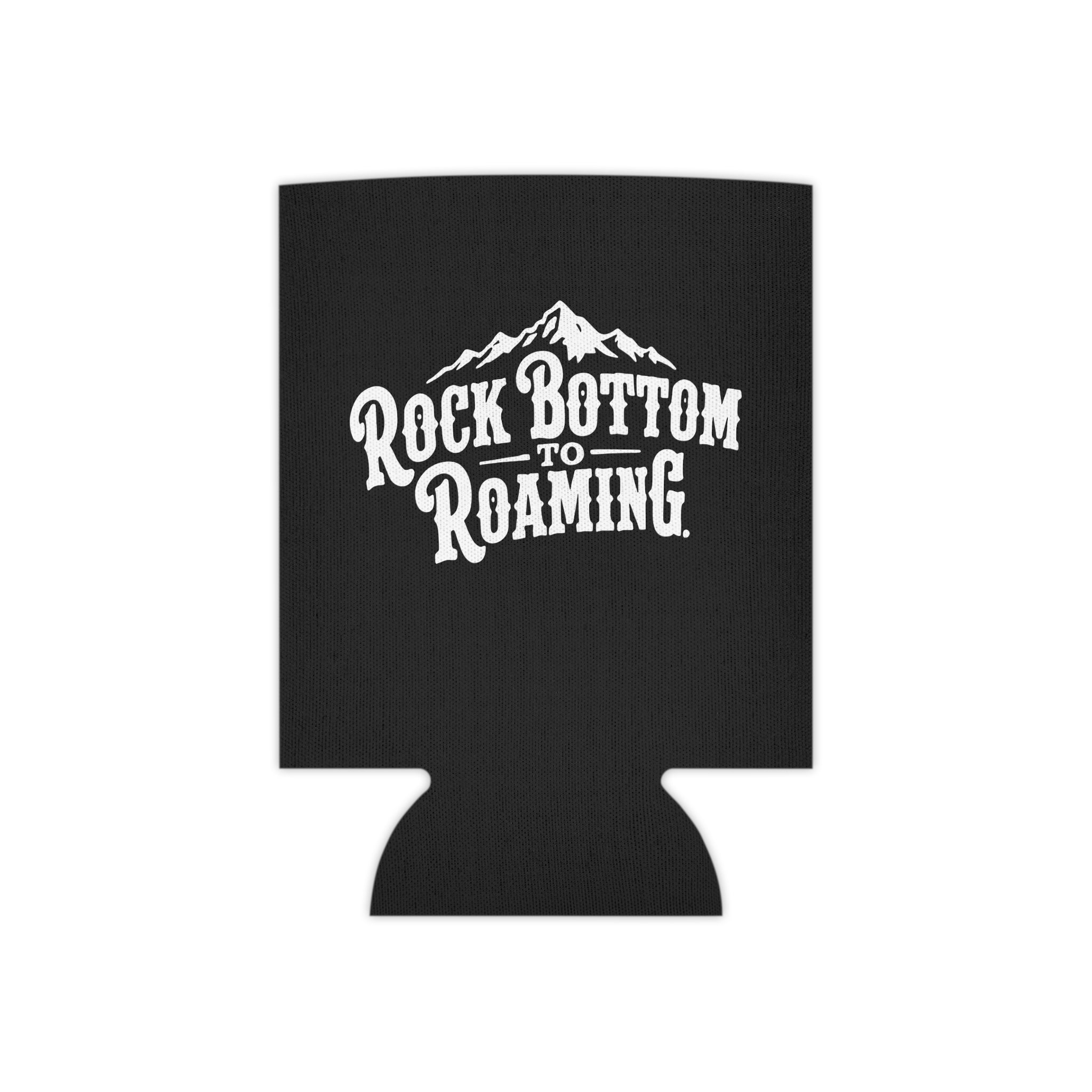 Rock Bottom to Roaming Can Cooler — Mountain Adventure Drink Koozie