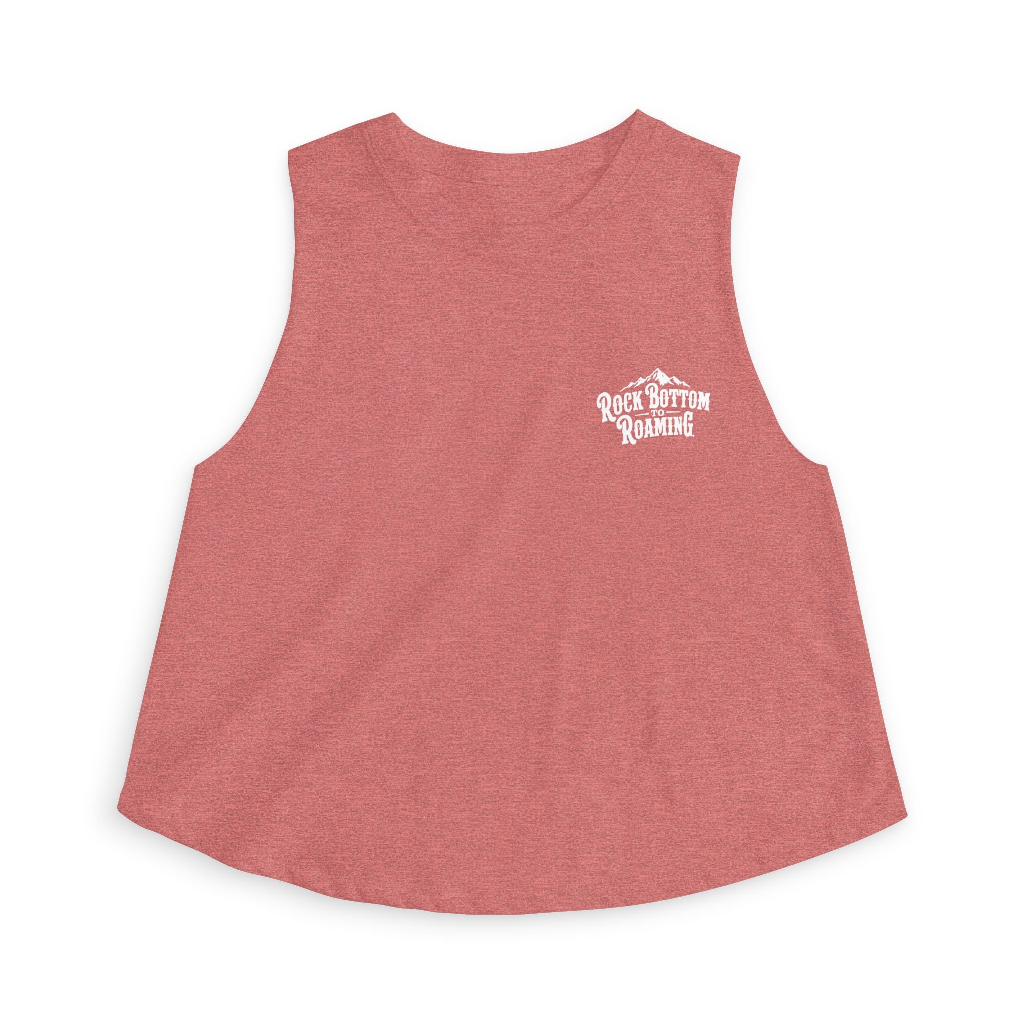 Rock Bottom Roadhouse Crop Top | Retro Bar Logo, Sleeveless Tank